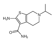 2-amino-6-(propan-2-yl)-4,5,6,7-tetrahydrothieno[2,3-c]pyridine-3-carboxamide Structure