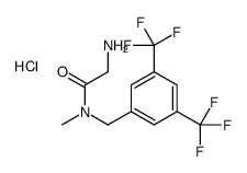 N1-[3,5-双(三氟甲基)苄基]-N1-甲基甘氨酰胺结构式