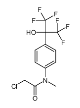 2-氯-N-(4-(1,1,1,3,3,3-六氟-2-羟基丙烷-2-基)苯基)-N-甲基乙酰胺结构式