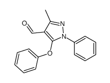 3-甲基-5-苯氧基-1-苯基-1H-吡唑-4-甲醛结构式