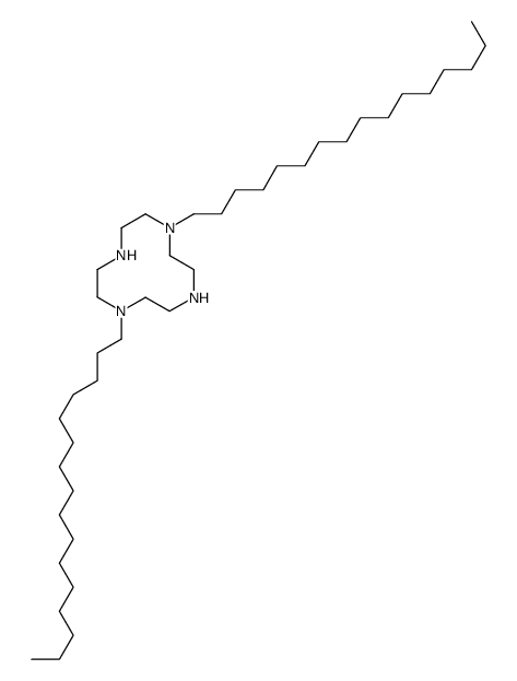 1,7-dihexadecyl-1,4,7,10-tetrazacyclododecane Structure