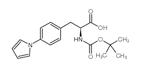 n-(tert-butoxycarbonyl)-3-(4-(1-pyrrolyl)phenyl)-l-alanine Structure