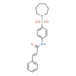 (2E)-N-[4-(azepan-1-ylsulfonyl)phenyl]-3-phenylprop-2-enamide结构式