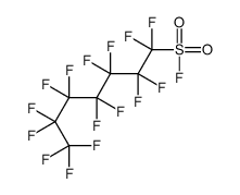 1,1,2,2,3,3,4,4,5,5,6,6,7,7,7-十五氟基-1-庚烷磺酰氯结构式