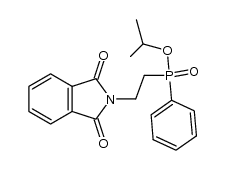 phenyl-(2-phthalimido-ethyl)-phosphinic acid isopropyl ester Structure