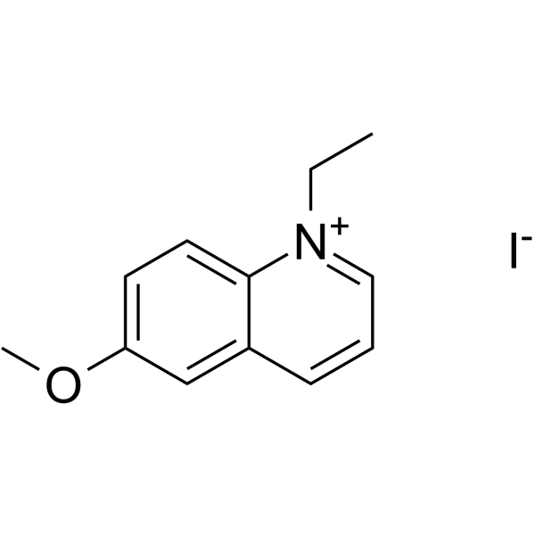 6-甲氧基-N-乙基喹啉碘化物结构式