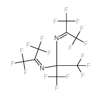 1,1,1,3,3,3-hexafluoro-N-[1,1,1,3,3,3-hexafluoro-2-(1,1,1,3,3,3-hexafluoropropan-2-ylideneamino)propan-2-yl]propan-2-imine结构式