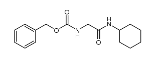 cyclohexyl carbamoylmethyl carbamic acid benzyl ester结构式