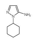 1-环己基-1H-吡唑-5-胺结构式