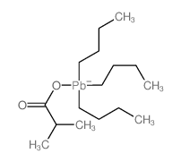 Propanoic acid,2-methyl-, tributylplumbyl ester Structure