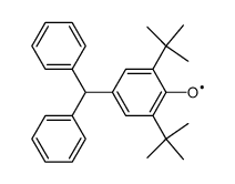 2,6-Di-tert-butyl-4-diphenylmethyl-phenyloxyl Structure