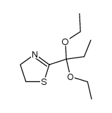 2-(1,1-diethoxy-propyl)-4,5-dihydro-thiazole Structure