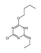 4-butoxy-6-chloro-N-ethyl-1,3,5-triazin-2-amine Structure