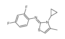 3-cyclopropyl-N-(2,4-difluorophenyl)-4-methyl-1,3-thiazol-2-imine Structure