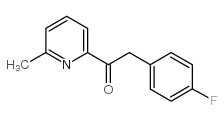 2-(4-氟苯基)-1-(6-甲基-2-吡啶基)乙酮结构式
