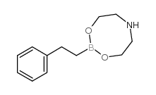 2-苯基乙基-1-硼酸二乙醇胺酯结构式
