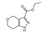 1,4,6,7-四氢吡喃o[4,3-c]吡唑-3-羧酸乙酯结构式