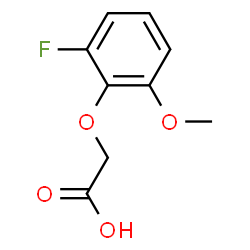 Acetic acid, (2-fluoro-6-methoxyphenoxy)- (9CI) Structure