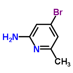 4-溴-6-甲基吡啶-2-胺结构式