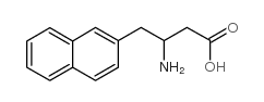 3-氨基-4-(2-萘基)丁酸结构式
