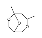 cis-4,6-Dimethyl-3,7,9-trioxabicyclo<4.2.1>nonan结构式