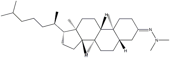5α-Cholestan-3-one dimethyl hydrazone Structure