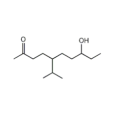 5-异丙基-8-羟基-2-壬酮结构式