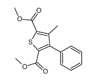 dimethyl 3-methyl-4-phenylthiophene-2,5-dicarboxylate结构式