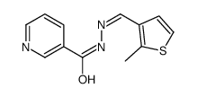 N-[(2-methylthiophen-3-yl)methylideneamino]pyridine-3-carboxamide结构式