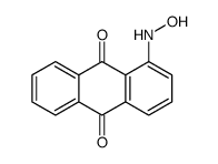 1-(hydroxyamino)anthracene-9,10-dione结构式