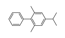 4-isopropyl-2,6-dimethyl-1,1'-biphenyl结构式