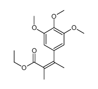 ethyl 2-methyl-3-(3,4,5-trimethoxyphenyl)but-2-enoate结构式