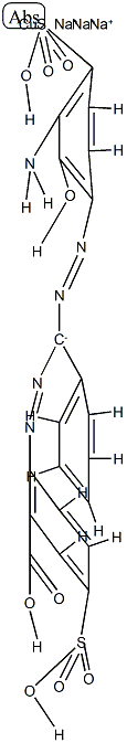 trisodium [2-[[α-[(3-amino-2-hydroxy-4-sulphophenyl)azo]benzyl]azo]-5-sulphobenzoato(5-)]cuprate(3-) picture