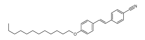 4-[2-(4-dodecoxyphenyl)ethenyl]benzonitrile Structure