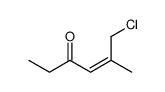 6-chloro-5-methylhex-4-en-3-one Structure