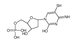 [(2R,3S,5R)-5-(4-amino-2-oxo-5-sulfanylpyrimidin-1-yl)-3-hydroxyoxolan-2-yl]methyl dihydrogen phosphate Structure