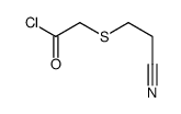 2-(2-cyanoethylsulfanyl)acetyl chloride Structure