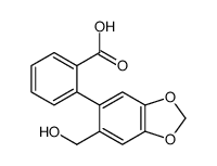 2-[6-(hydroxymethyl)-1,3-benzodioxol-5-yl]benzoic acid结构式