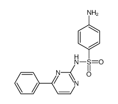 4-amino-N-(4-phenylpyrimidin-2-yl)benzenesulfonamide结构式