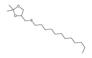 4-(dodecylsulfanylmethyl)-2,2-dimethyl-1,3-dioxolane Structure