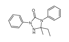 5-ethyl-5-methyl-2,4-diphenyl-1,2,4-triazolidin-3-one结构式