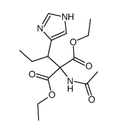 acetylamino-[1-(1(3)H-imidazol-4-yl)-propyl]-malonic acid diethyl ester Structure