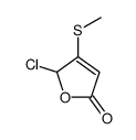 2-chloro-3-methylsulfanyl-2H-furan-5-one Structure