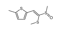 (E)-1-Methylsulfinyl-1-methylthio-2-(5-methyl-2-thienyl)-ethen Structure