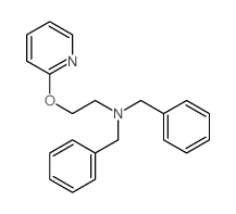 Benzenemethanamine,N-(phenylmethyl)-N-[2-(2-pyridinyloxy)ethyl]-结构式