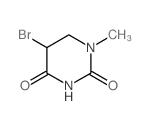 5-bromo-1-methyl-1,3-diazinane-2,4-dione结构式