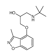 1-(tert-butylamino)-3-[(3-methyl-1,2-benzoxazol-4-yl)oxy]propan-2-ol Structure