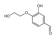 3-hydroxy-4-(2-hydroxyethoxy)benzaldehyde Structure