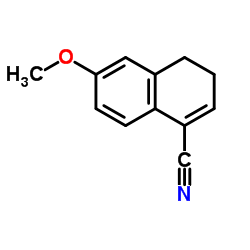 6-甲氧基-3,4-二氢-1-萘甲腈结构式