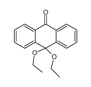 10,10-diethoxyanthracen-9-one Structure